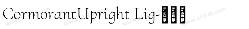 CormorantUpright Lig字体转换